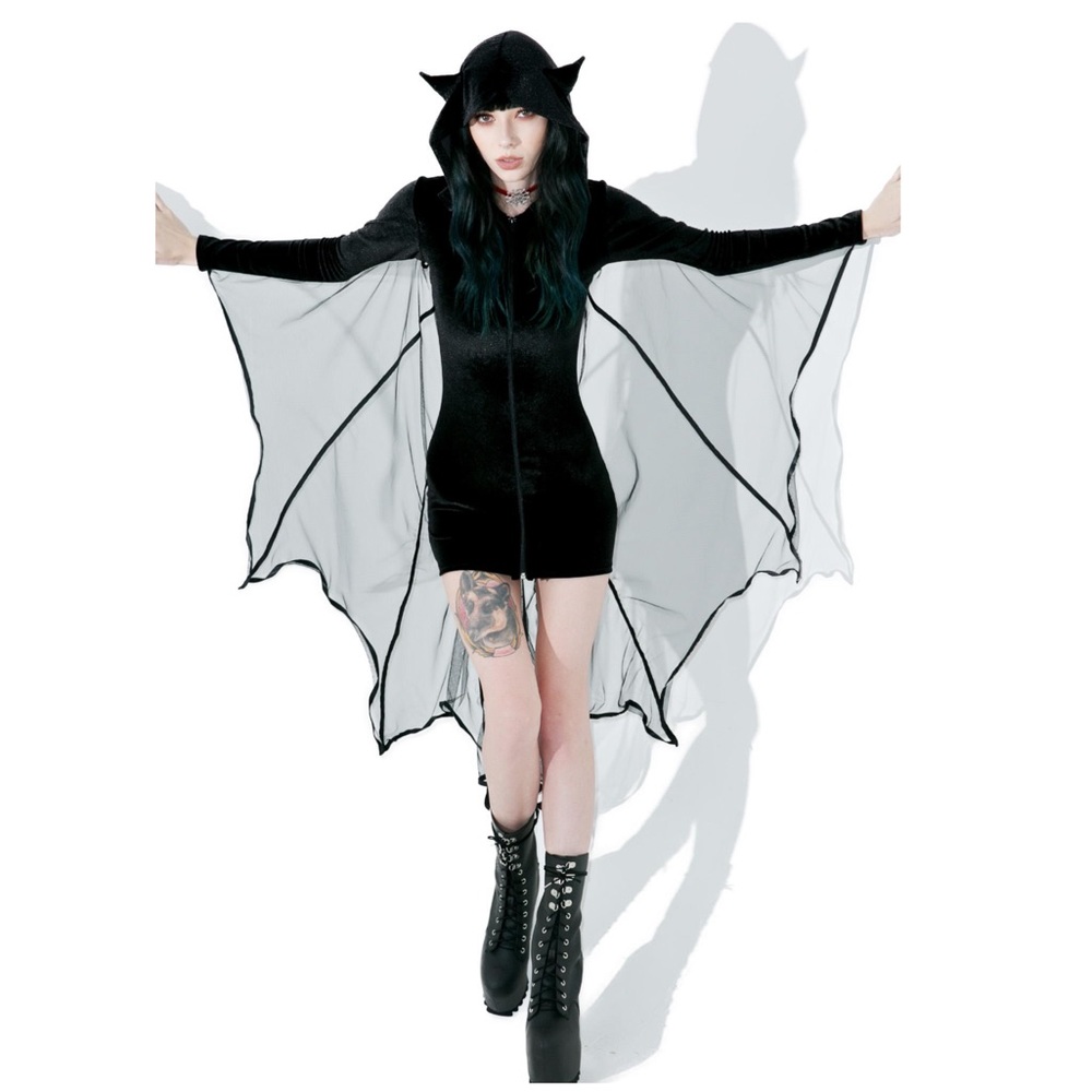 Dolls Kill Nightbird bat costume dress